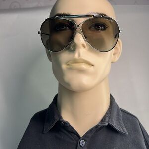 💯- New Authentic TOM FORD FT0818 pilot-frame metal sunglasses